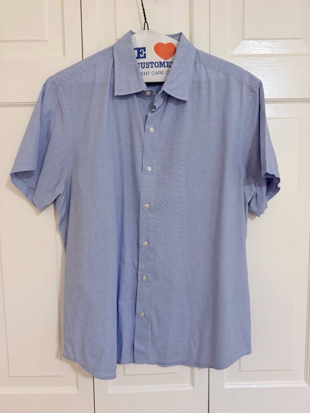 Bonobos Men's Sky Blue Short Sleeve Button-Down Shirt